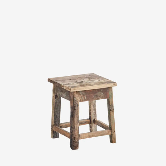 Tabouret en bois recyclé