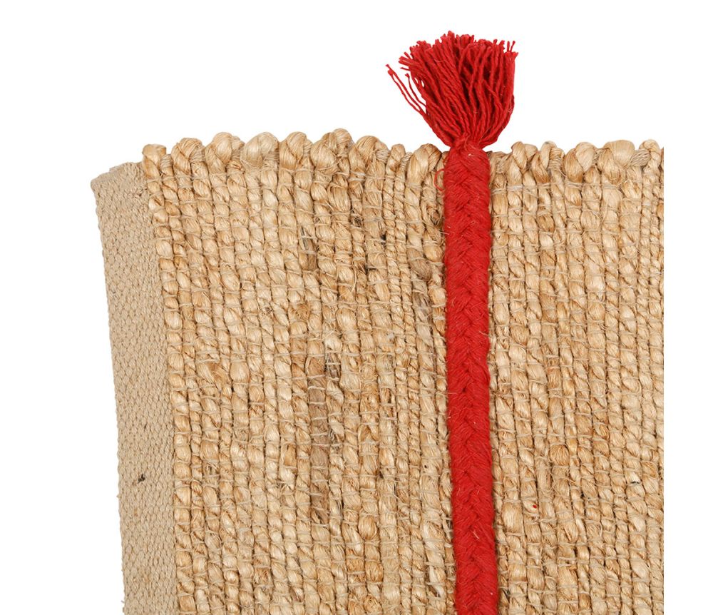 Tapis Seguia naturel en jute & coton – 140 x 70 cm