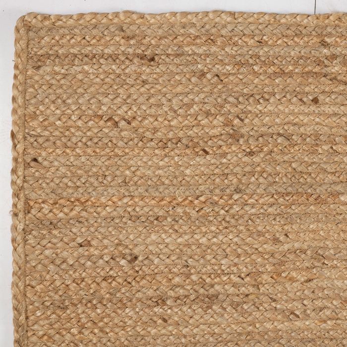 Tapis TROPIC Etoile naturel et terracotta - 180x120cm - jute