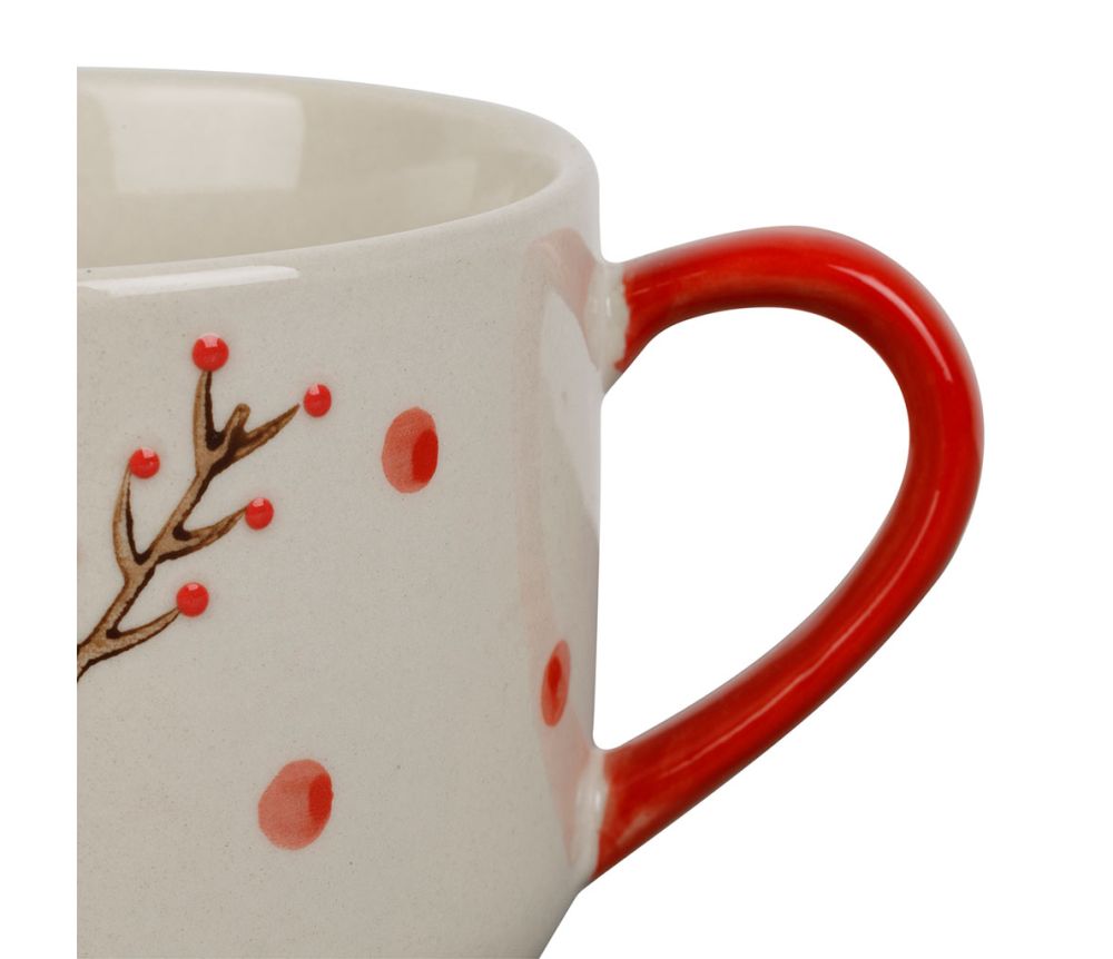 Tasses déjeuner Mon Beau Sapin Rouge – Lot de 2 – 60 cl