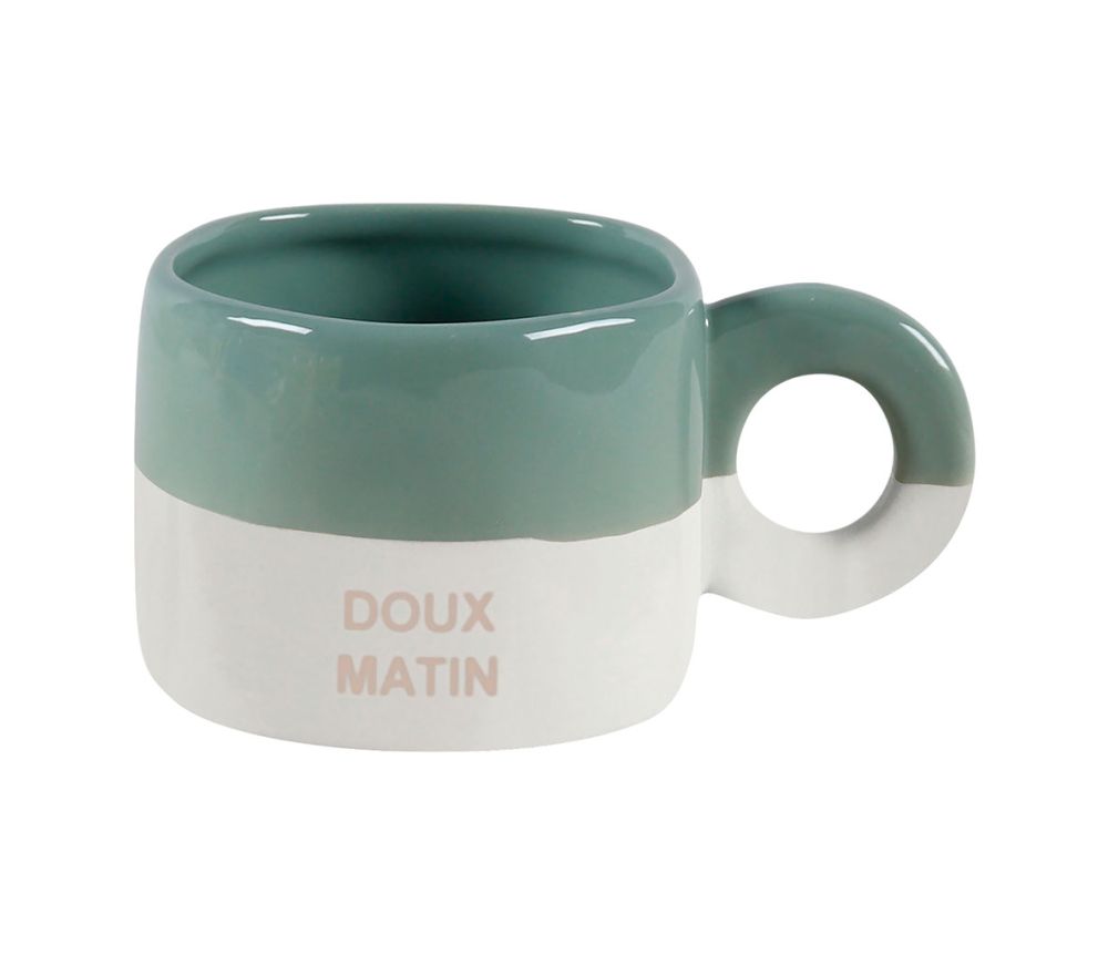 Tasse à thé « Doux Matin » Réveil Gourmand – Sauge – 30 cl