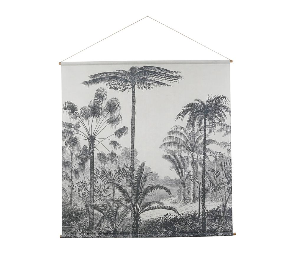 Toile murale « Dragonnier Gris » – 154 x 154 cm