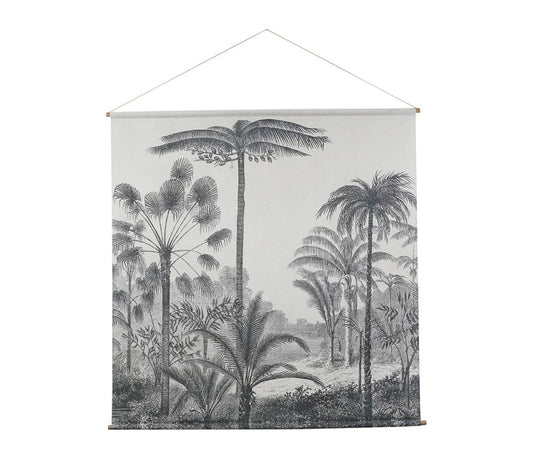 Toile murale « Dragonnier Gris » – 154 x 154 cm
