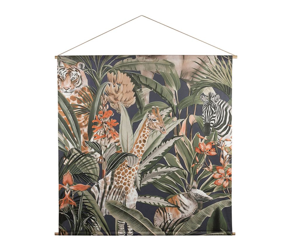 Toile savane multicolore 154x154cm