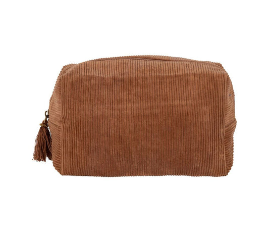 Trousse de toilette Funky terre – Coton – 24 x 11 x 17 cm