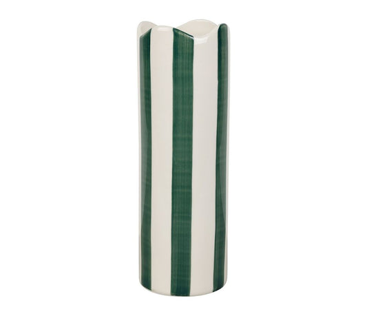 Vase cylindrique Artist – grès rayé – D7,5 x H23,5 cm
