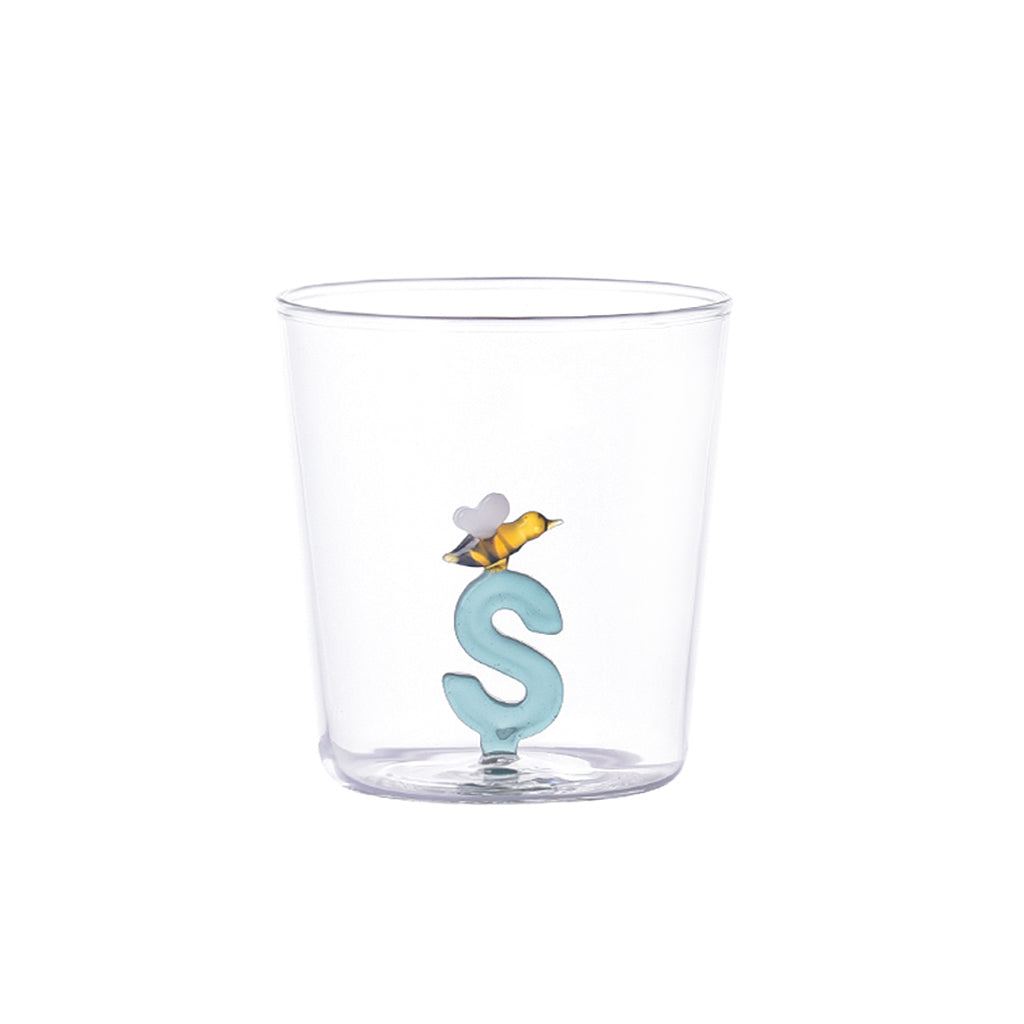 Verre nature alphabet Abeille