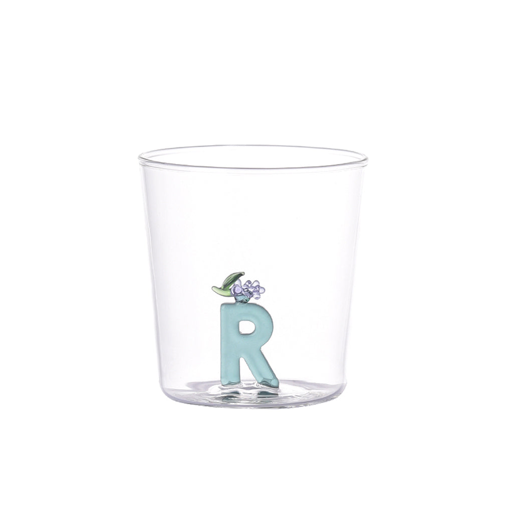 Verre nature alphabet Abeille