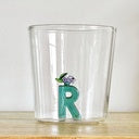 Verre nature alphabet Abeille